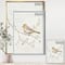 Designart - Birds on Blossom II - Farmhouse Canvas in Gold Frame